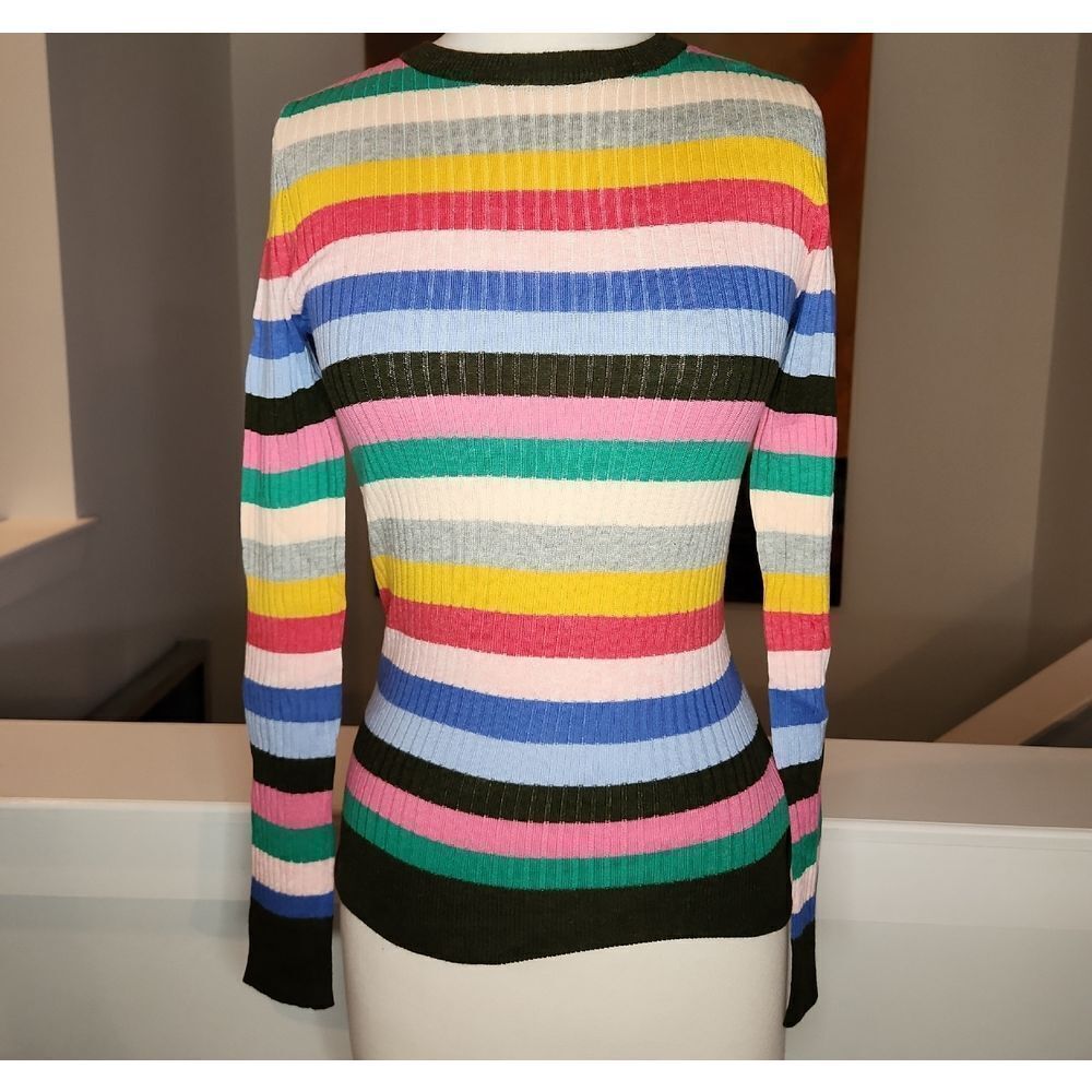 English Factory Multicolor Striped Sweater Size S NWT